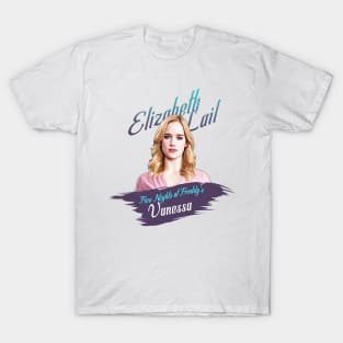 five nights at freddy's movie 2023 Elizabeth Lail as Vanessa graphic design T-Shirt